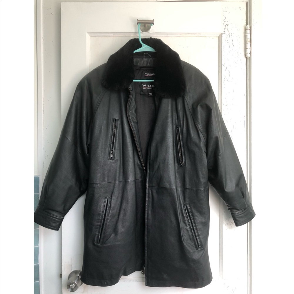Wilson’s Leather Jacket Faux Fur Collar